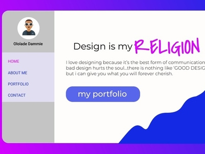 Design is my Religion - Landing page ui ux web