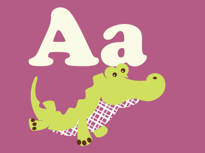 Alligator a alligator alphabet gator illustration