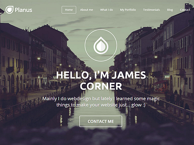 PlanusWP - one-page Wordpress Theme