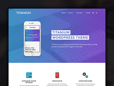 Titanium - Business WordPress theme