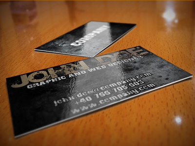 Business Card Mockup black business card dark gunge mockup
