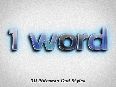 3d Glowing Text Styles 3d effect glossy glow photoshop styles text