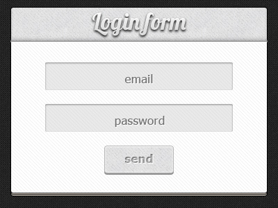 Login Form form login