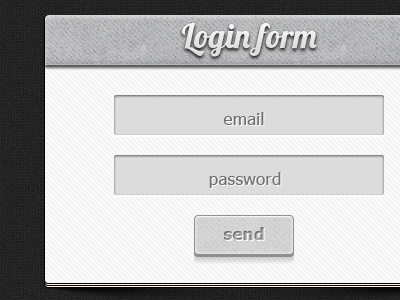 Login form login