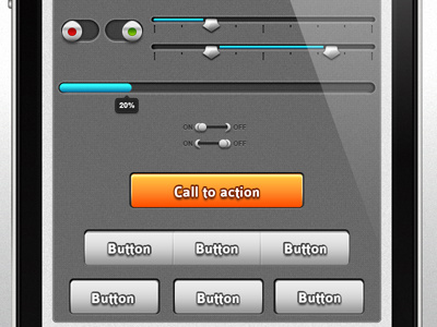 Some UI elements application iphone retina ui