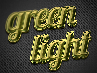 Green Light text style green style text