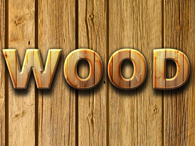 Wood Text Style