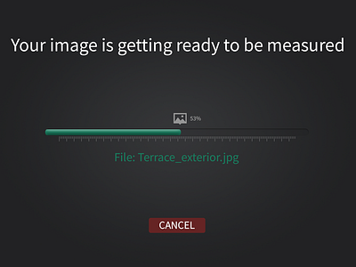 Progress bar screen - image getting ready