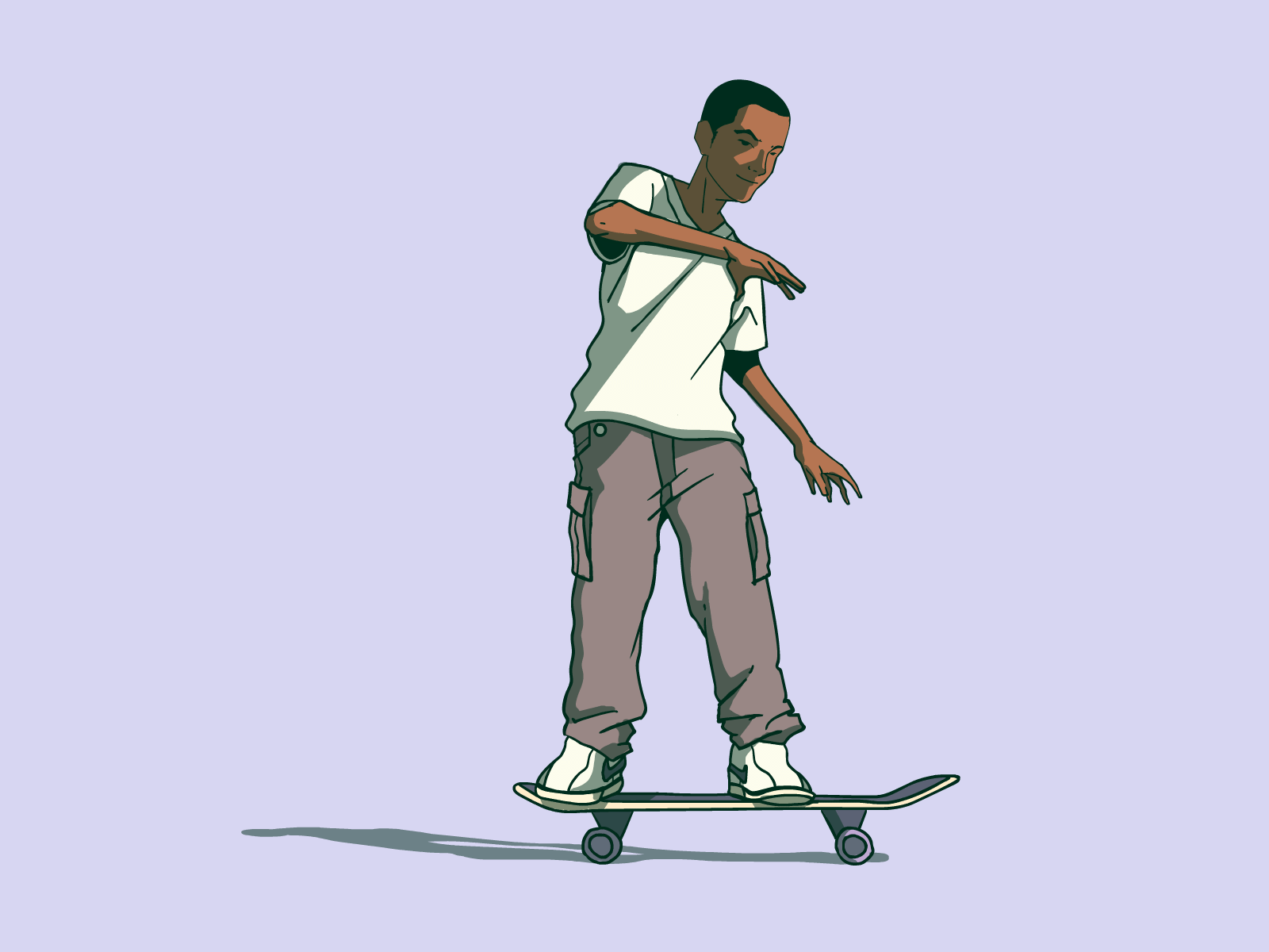 Skateboard Cartoon Image