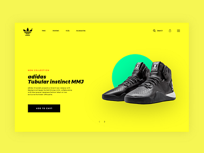 Adidas Online Store branding design minimal typography ui ux web website