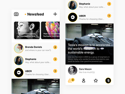 Messenger – Newsfeed android app beeline ios kosov messenger mobile service uber ui ux veon