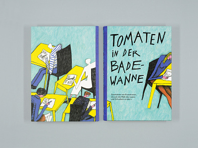 "Tomaten in der Badewanne" – bookcover illustration + lettering bookdesign coverdesign coverillustration handlettering illustration picture book