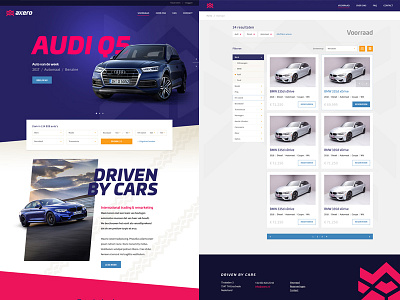 Driven by cars cars design ecommerce ui ux website work in progress