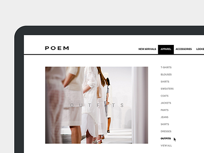 Poem - Clean fashion shop template boutique fashion mobil shop template web