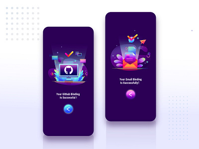 Successful binding creative design gradient icon illustration infographic ui visual