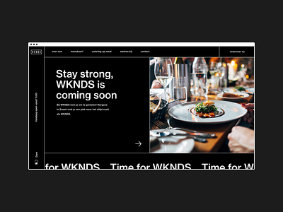 WKNDS - darkmode brutalism webdesign (1/3)