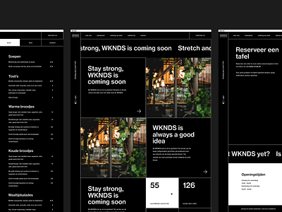 WKNDS - darkmode brutalism webdesign (2/3)