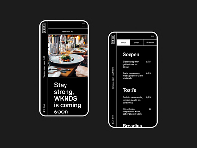 WKNDS - darkmode brutalism webdesign (3/3) brutalism dark design mobile typography ui ux webdesign