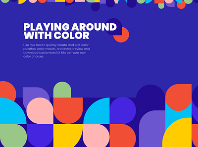 Colorful UI illustration landing page ui blog webdesign