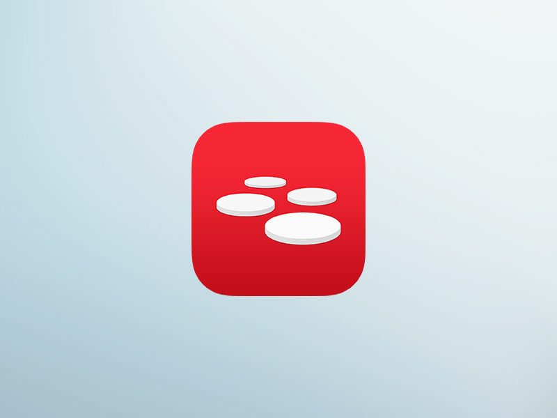 (GIF) OpenTable iOS 7 app icon app-icon bevel comparison flat food icon ios ios7 opentable red redesign update