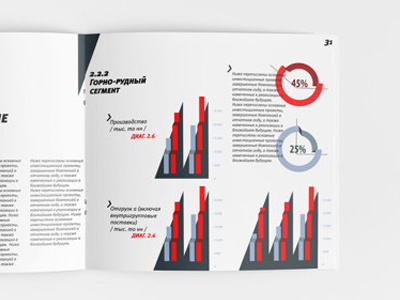 Infographic and layout annual infographic layout report