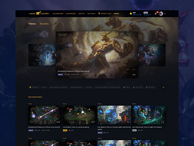 Video gallery for MoreLegends gallery league of legends leagueoflegends lol ui video