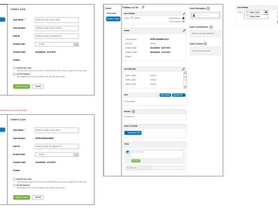 Case Management Wireframes design ideas ux web wireframes