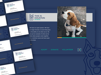 This Is Houston Concept art direction brand branding design dog graphic design identity illustration logo logodesign rescue vector