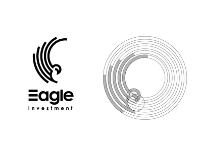 eagle logo animal bird bird icon branding design eagle goldenratio graphic gridding illistrator investment monogram vector