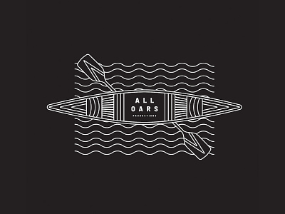 All Oars Productions apparel branding logo merchant rowboat