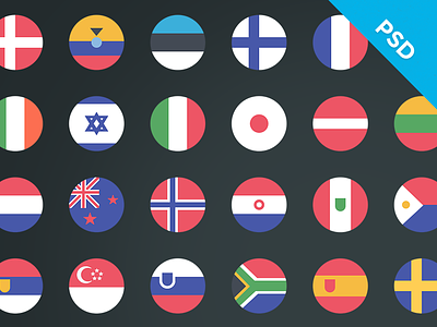 Country flags - Retail Loyalty Congress 2015 country flag free freebie icon psd