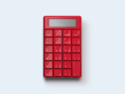 DailyUI 004 — Calculator skeuomorphism skeuomorphic ippeimatsumoto calculator dailyui