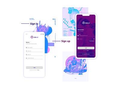 podcast application consept design