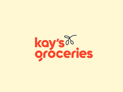 Logo Design - Kay's Groceries app brand identity branding design grocery grocery store identity branding logo logo design logotype minimal modern logo typogaphy vector vectors web website