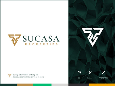 Sucasa Properties app brand identity branding branding design design icon logo logo design logotype mark minimal real estate vector visual design visual identity web website