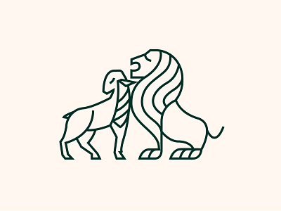 Lion & Lamb Logo Mark