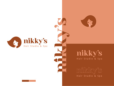 Nikky's Hair Studio & Spa beauty salon brand identity design branding branding and identity corporate branding corporate identity identity design packaging design personal branding small business typeface
