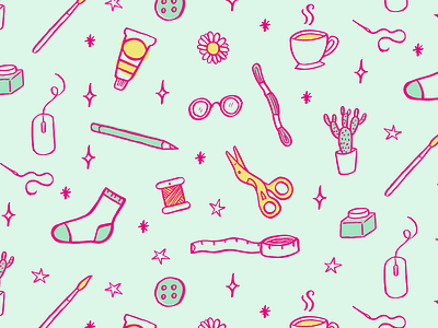 Personal Stuff adobe illustrator illustration pattern pattern design