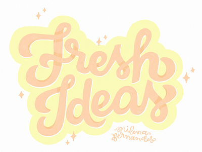 Fresh Ideas adobe photoshop hand lettering lettering pastels