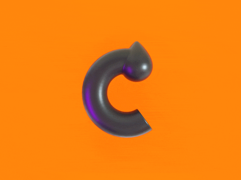 "C" for 36DaysOfType aftereffects c4d cgi concept creative design illustration logo octanerender typography