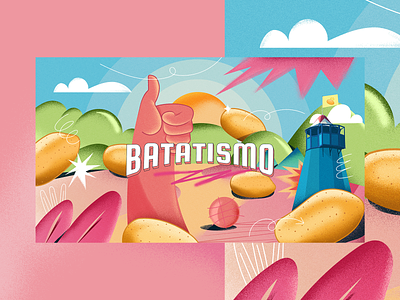 Batatismo color concept creative design illustration