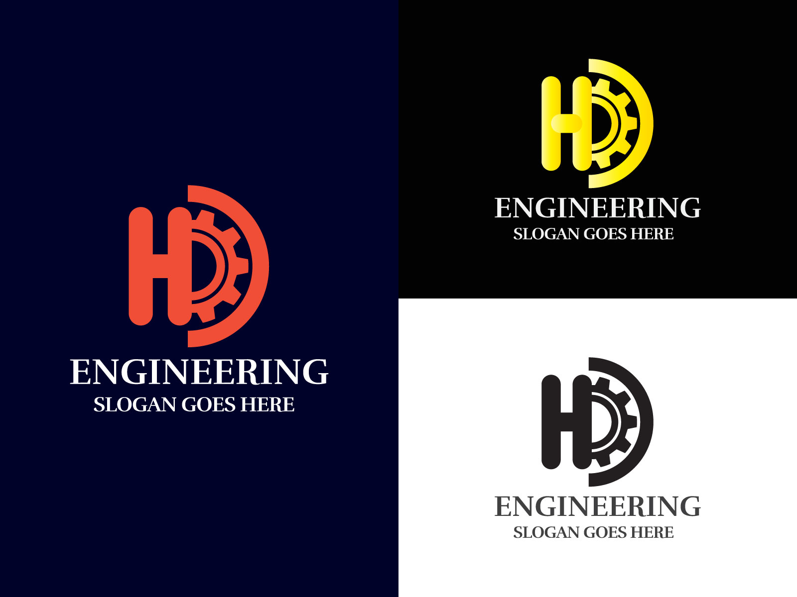 Engineering company logo by Shahinur Chowdhury on Dribbble