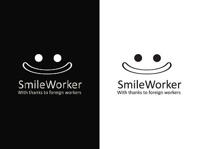 Smile logo design branding design flat illustration lettering logo logodesign modern modernlogo simple sketch smile vector