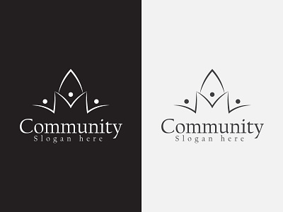 Community logo branding design flat letter lettering logo logodesign logos minimal modernlogo