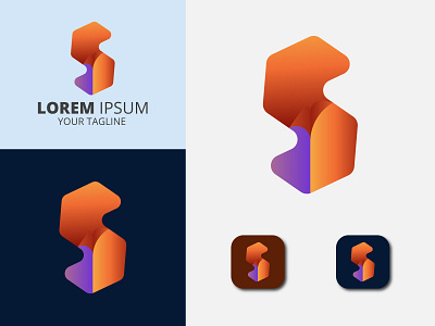 Letter S modern logo design