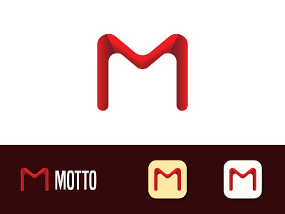 Letter M modern logo design