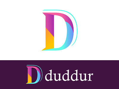 Letter D modern logo design