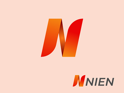 Letter N modern logo design