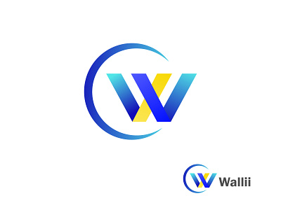 Letter W modern logo design