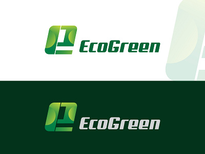 Letter E EcoGreen Modern Logo Design